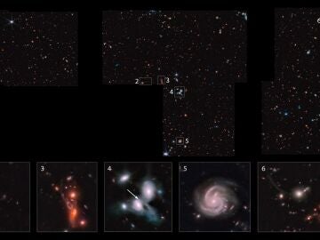 Imágenes captadas por el telescopio James Webb