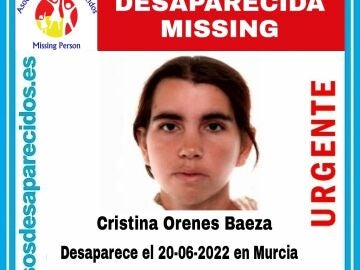 Desaparecido una mujer de 38 años en Murcia