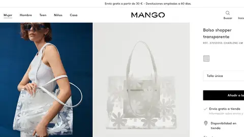 Bolso shopper transparente Bolso shopper transparente