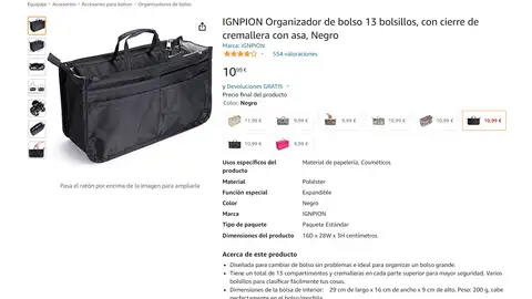 Organizador de bolso Organizador de bolso