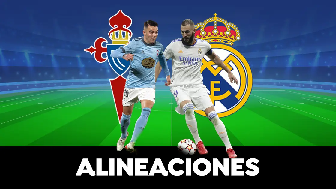 Alineación del Real Madrid en el partido de La Liga contra el Celta de Vigo Alineación del Real Madrid en el partido de La Liga contra el Celta de Vigo