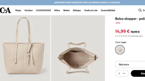 Bolso shopper polipiel Bolso shopper polipiel