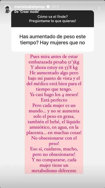 Instagram María Isabel Instagram María Isabel