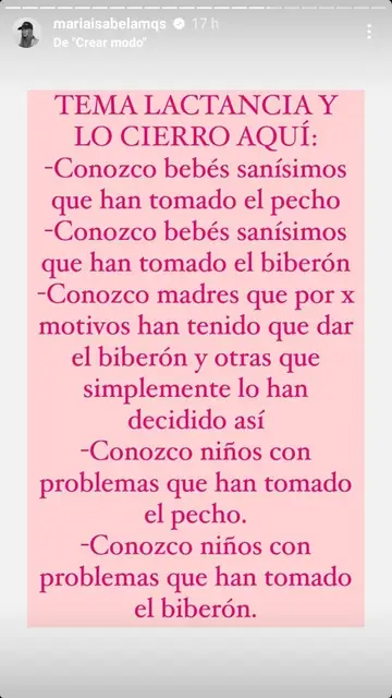 Instagram María Isabel Instagram María Isabel