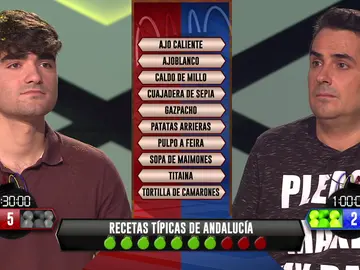 Las recetas típicas de Andalucía dan la victoria a los ‘Sindulfos’ en una ajustada fase estratégica Las recetas típicas de Andalucía dan la victoria a los ‘Sindulfos’ en una ajustada fase estratégica