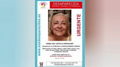 La familia de la mujer desaparecida en Navalcarnero: 