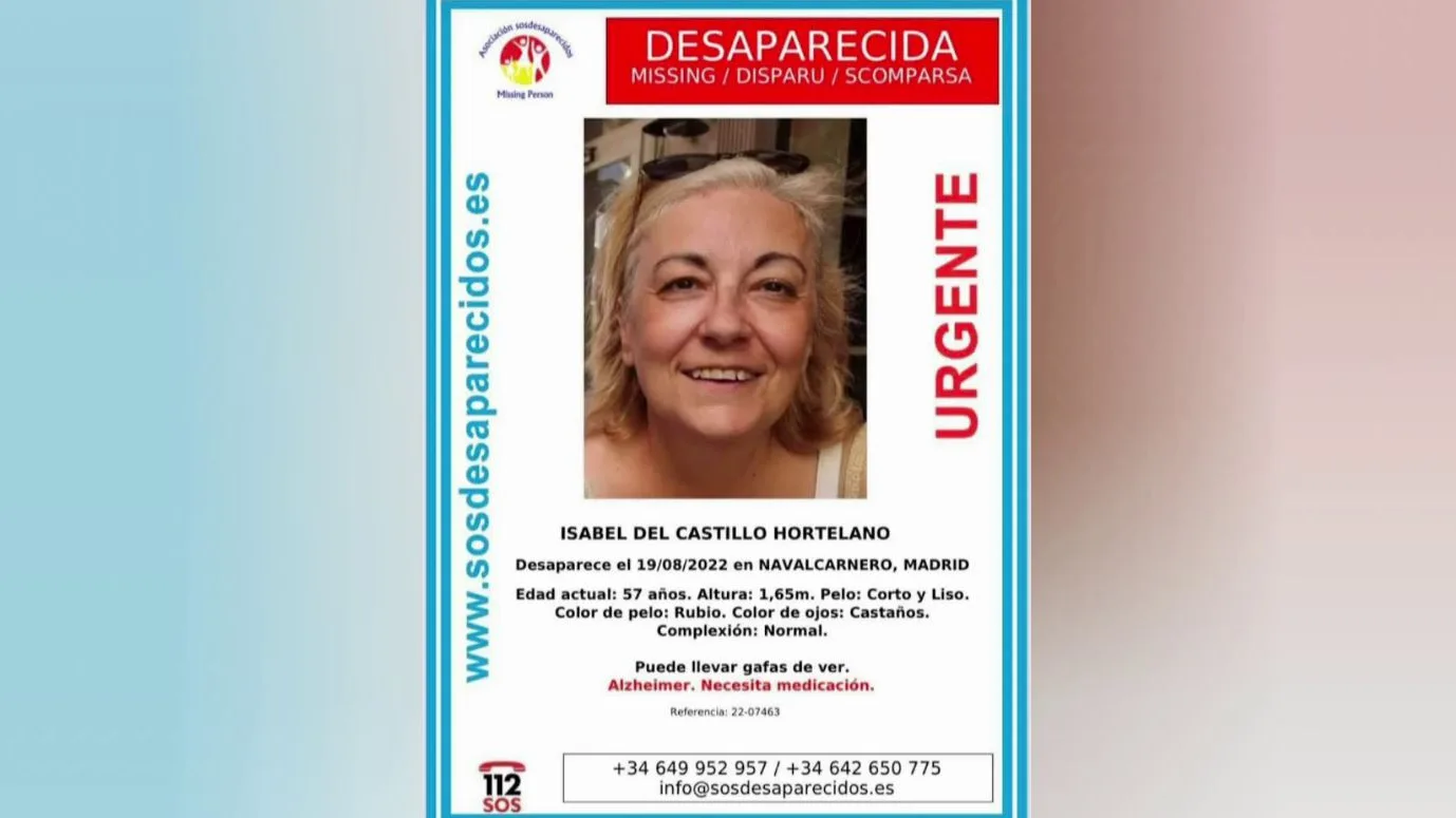 Desaparecida en Madrid. Desaparecida en Madrid.
