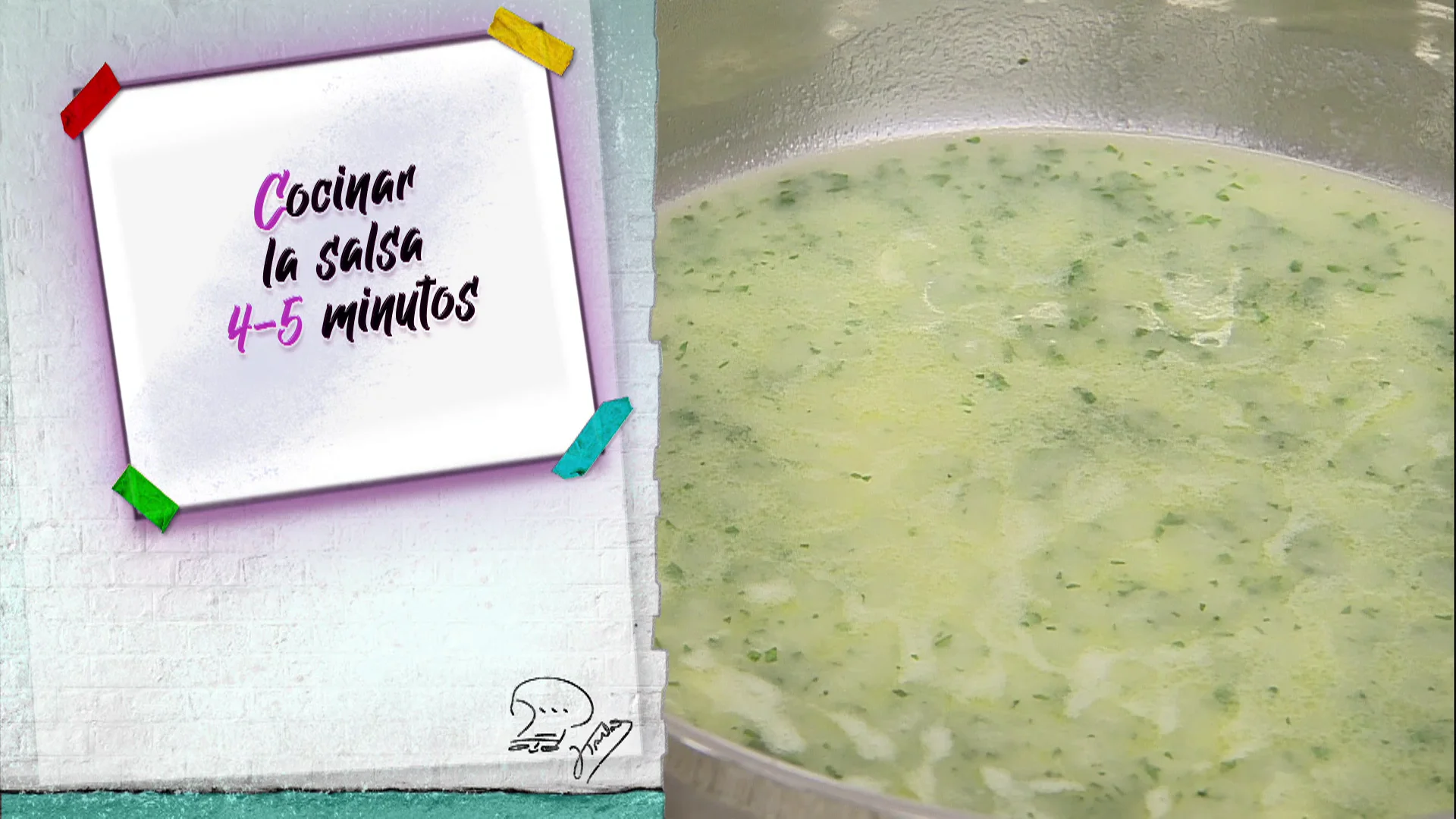 Argui&ntilde;ano nos sorprende con una salsa verde para el pescado: &iexcl;s&oacute;lo hacen falta cuatro ingredientes!