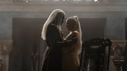 Corlys Velaron y Rhaerys Targaryen en 'La Casa del Dragón' Corlys Velaron y Rhaerys Targaryen en 'La Casa del Dragón'