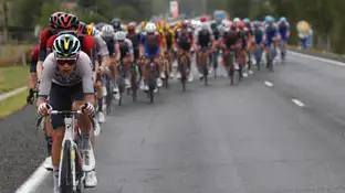El pelotón durante la sexta etapa de La Vuelta España El pelotón durante la sexta etapa de La Vuelta España