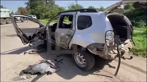 Coche en un atentado a un líder ruso Coche en un atentado a un líder ruso