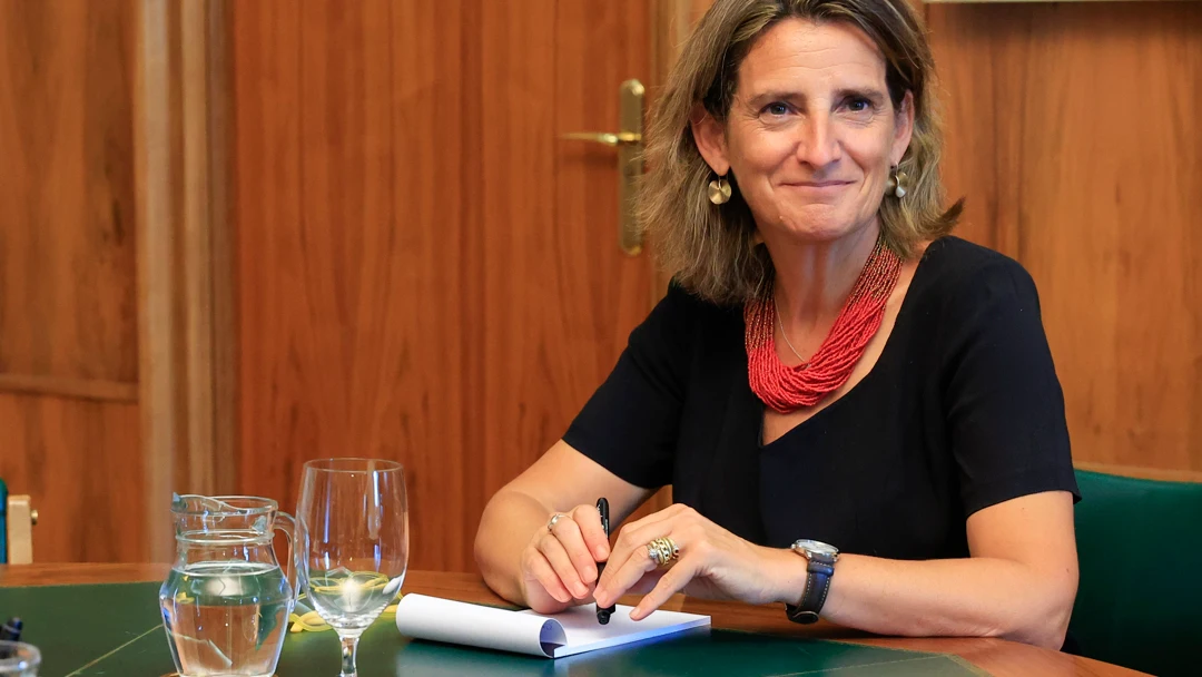 La ministra de transici&oacute;n ecol&oacute;gica Teresa Ribera