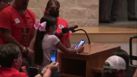 La petición de la niña a la Policía de Uvalde La petición de la niña a la Policía de Uvalde