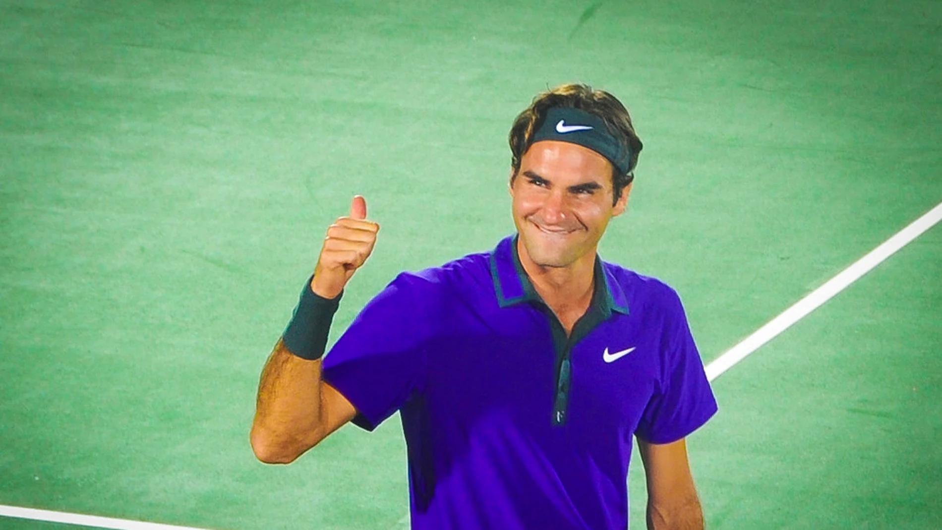 Roger Federer, durante un partido 
