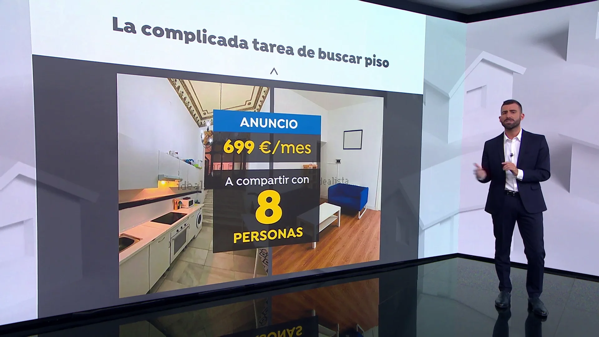 Vivir con 8 personas por 600 euros 
