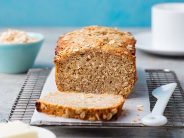 Pan de avena hecho al microondas