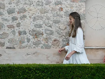 La princesa Leonor en su visita a la Cartuja de Valldemossa La princesa Leonor en su visita a la Cartuja de Valldemossa