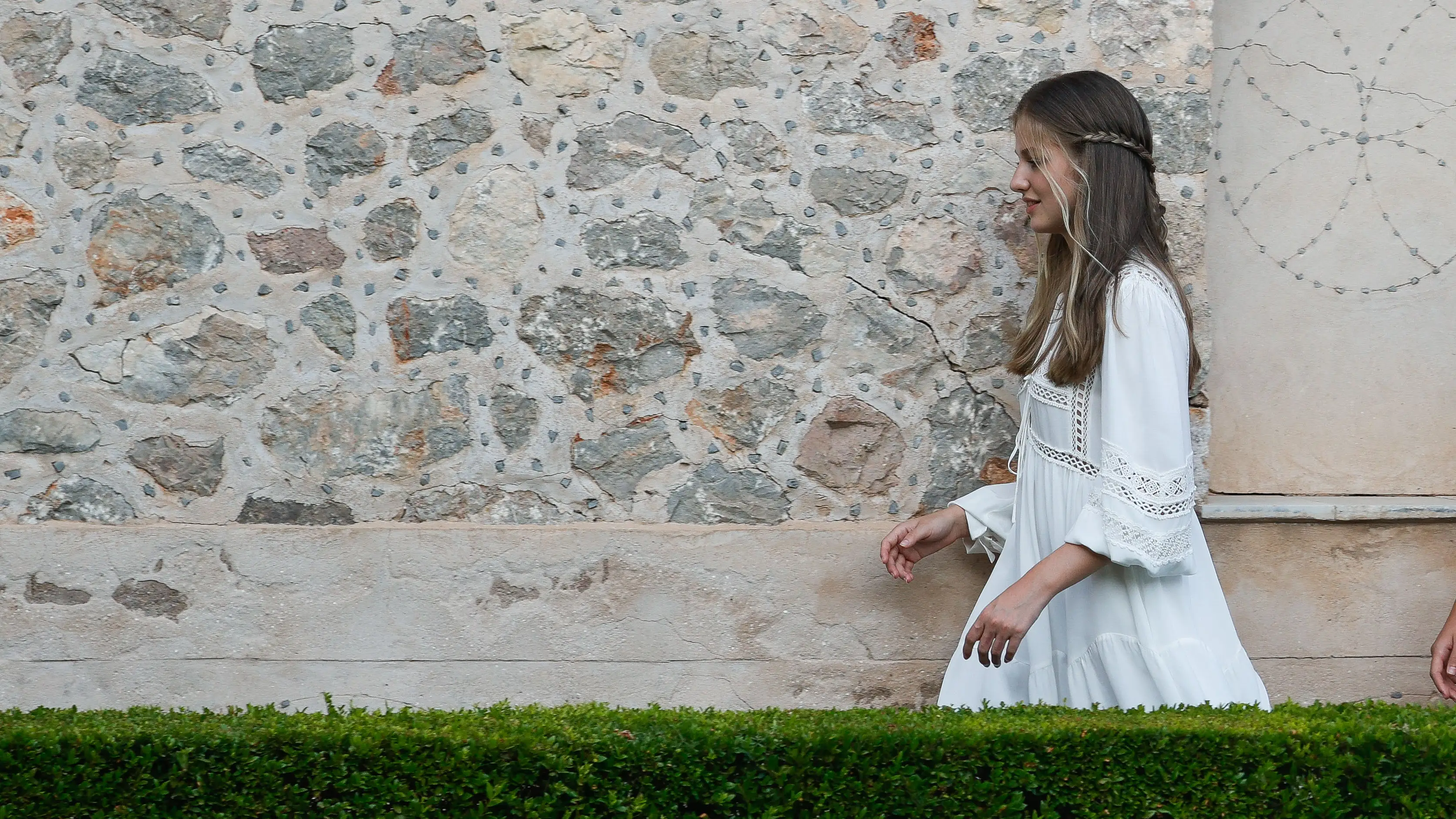 La princesa Leonor en su visita a la Cartuja de Valldemossa