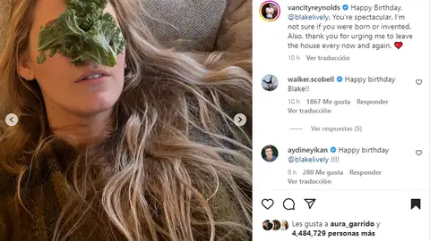 Captura de Instagram de Ryan Reynolds Captura de Instagram de Ryan Reynolds