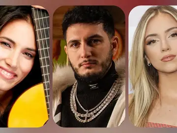 India Martínez, Omar Montes y Ana Mena India Martínez, Omar Montes y Ana Mena