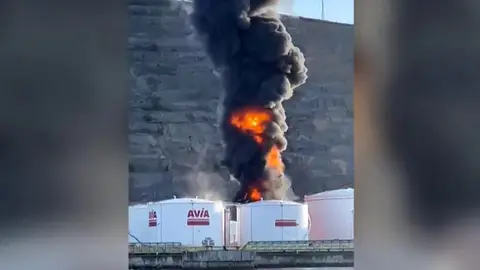 Incendio del Puerto de Bilbao Incendio del Puerto de Bilbao