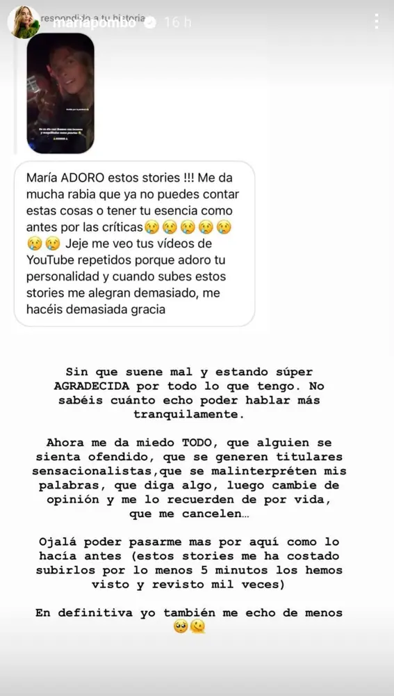 Instagram María Pombo