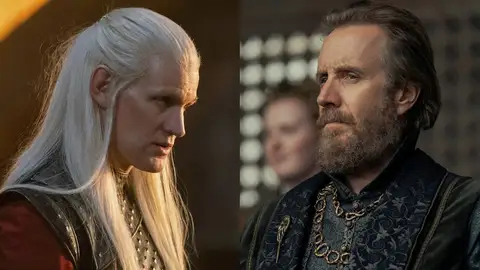 Daemon Targaryen y Otto Hightower en 'La Casa del Dragón' Daemon Targaryen y Otto Hightower en 'La Casa del Dragón'