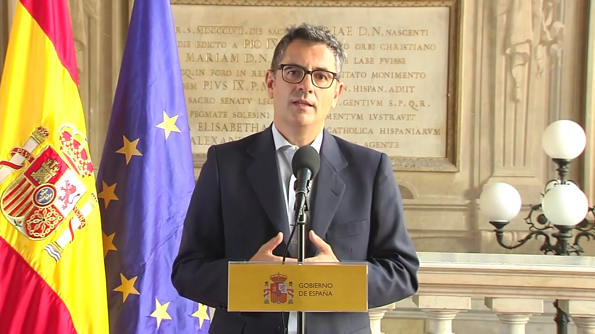 El ministro de la Presidencia, Félix Bolaños El ministro de la Presidencia, Félix Bolaños