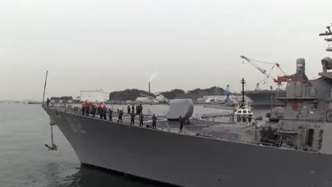 Buques de guerra de Estados Unidos atraviesan el Estrecho de Taiwán Buques de guerra de Estados Unidos atraviesan el Estrecho de Taiwán