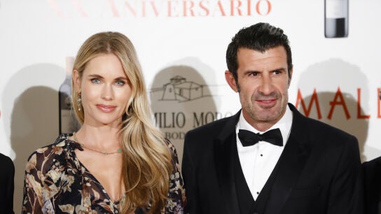 Helen Svedin y Lu&iacute;s Figo