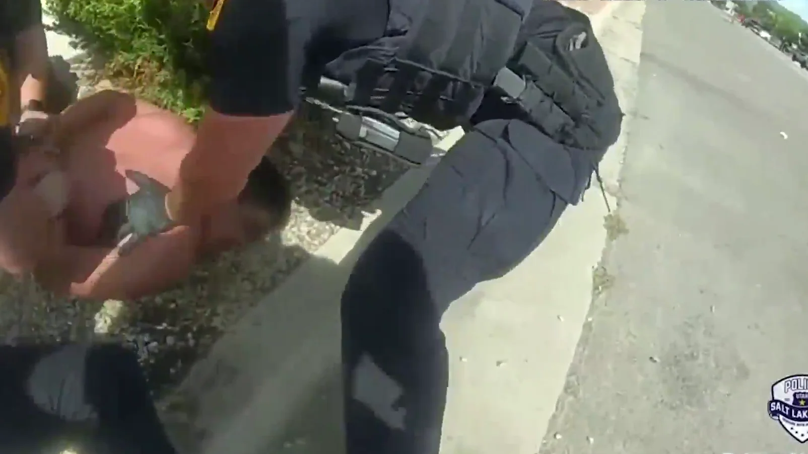 Cámara policial muestra el momento de la detención Cámara policial muestra el momento de la detención