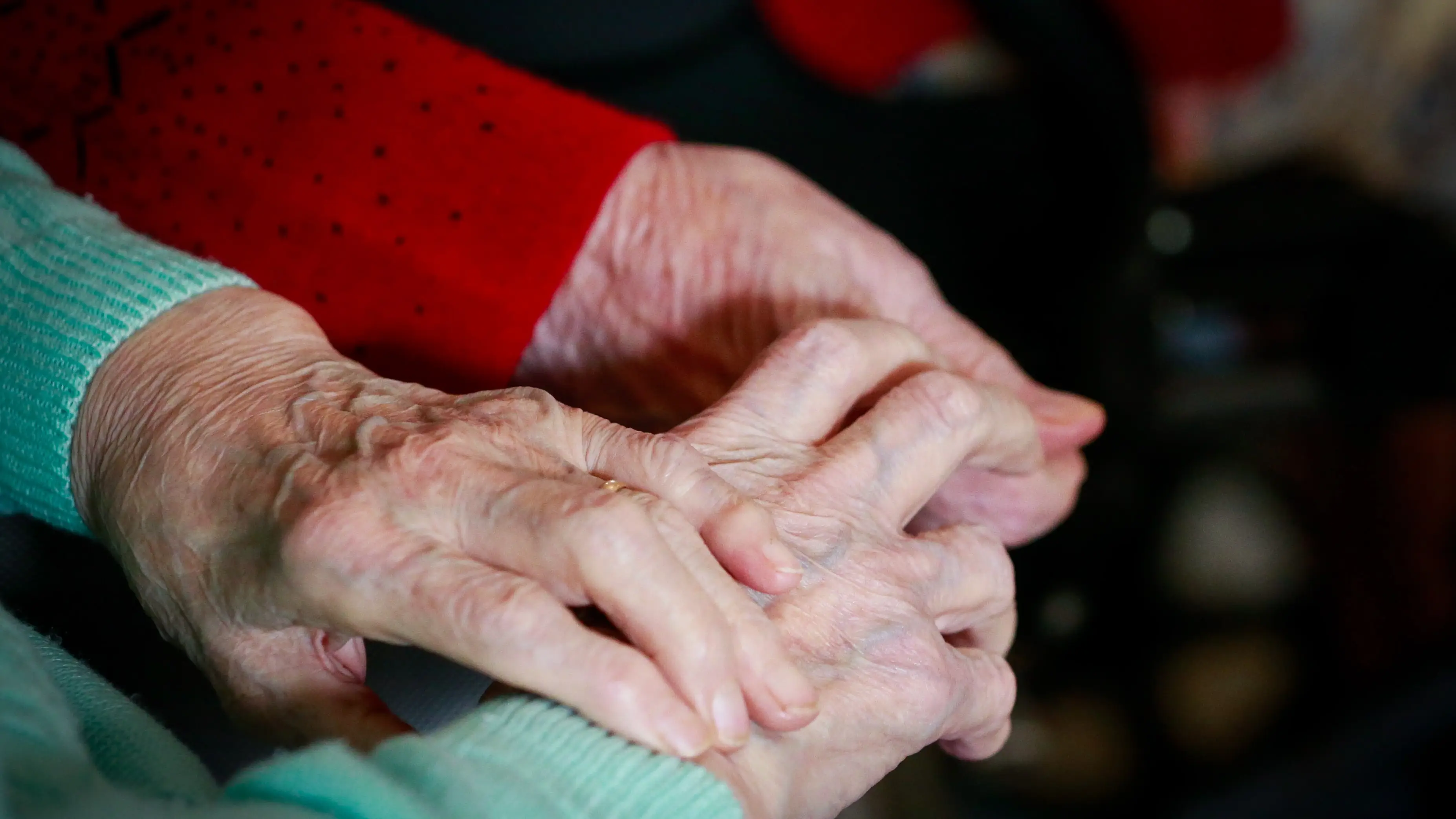 Imagen de dos personas agarrándose la mano Imagen de dos personas agarrándose la mano