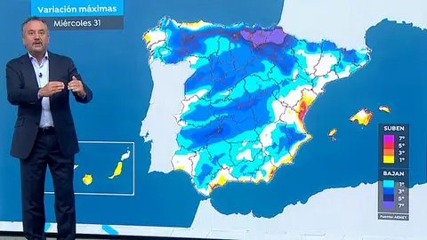 La previsión del tiempo hoy de Roberto Brasero La previsión del tiempo hoy de Roberto Brasero