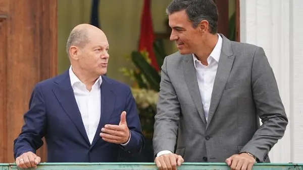 El canciller federal de Alemania, Olaf Scholz, y el presidente del Gobierno de España, Pedro Sánchez El canciller federal de Alemania, Olaf Scholz, y el presidente del Gobierno de España, Pedro Sánchez