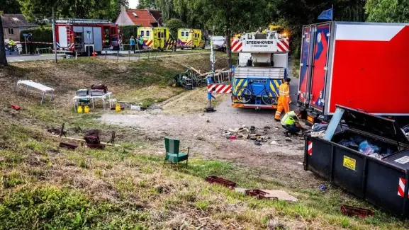 Zona del atropello atribuido a un camionero español en Nieuw-Beijerland Zona del atropello atribuido a un camionero español en Nieuw-Beijerland