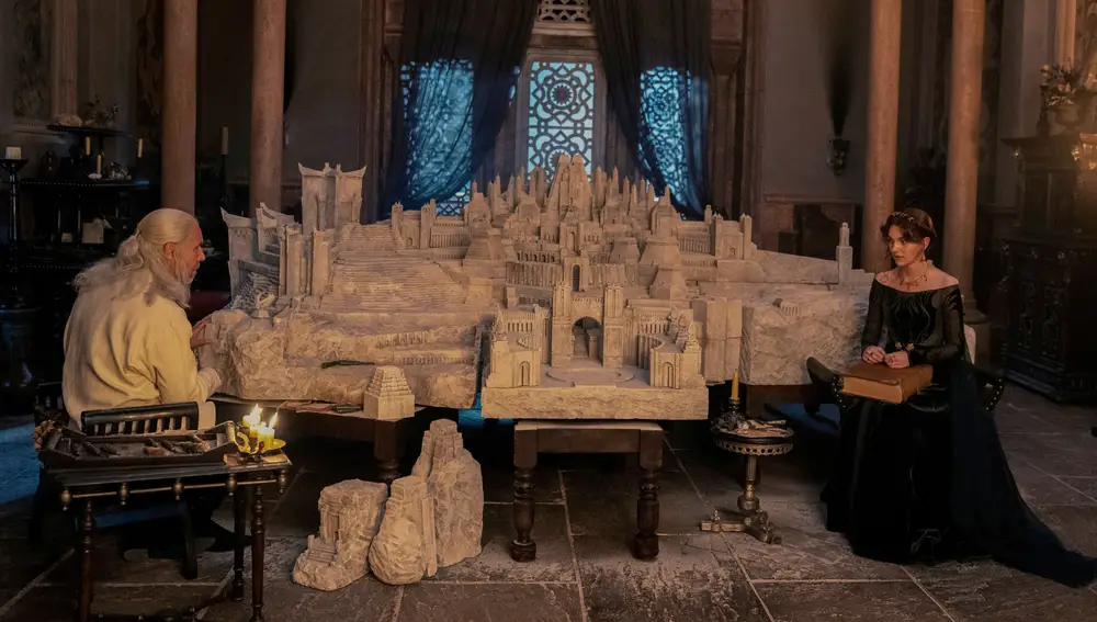 Maqueta de Valyria del rey Viserys en 'La Casa del Dragón'