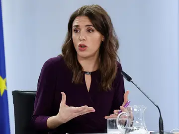 La ministra de Igualdad, Irene Montero La ministra de Igualdad, Irene Montero
