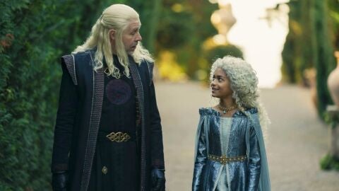 Laena y Viserys en 'La Casa del Dragón'