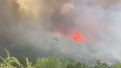Imagen del incendio en Riópar, Albacete Imagen del incendio en Riópar, Albacete