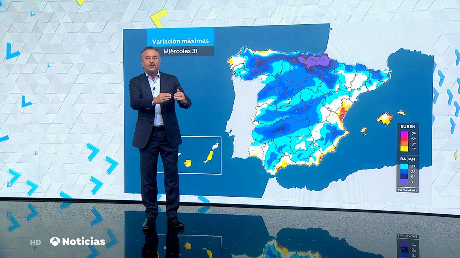 Descenso acusado de temperaturas en Aragón, Navarra, puntos del País Vasco y Cantabria