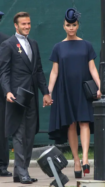Victoria y David Beckham en la boda del príncipe Guillermo y Kate Middleton Victoria y David Beckham en la boda del príncipe Guillermo y Kate Middleton