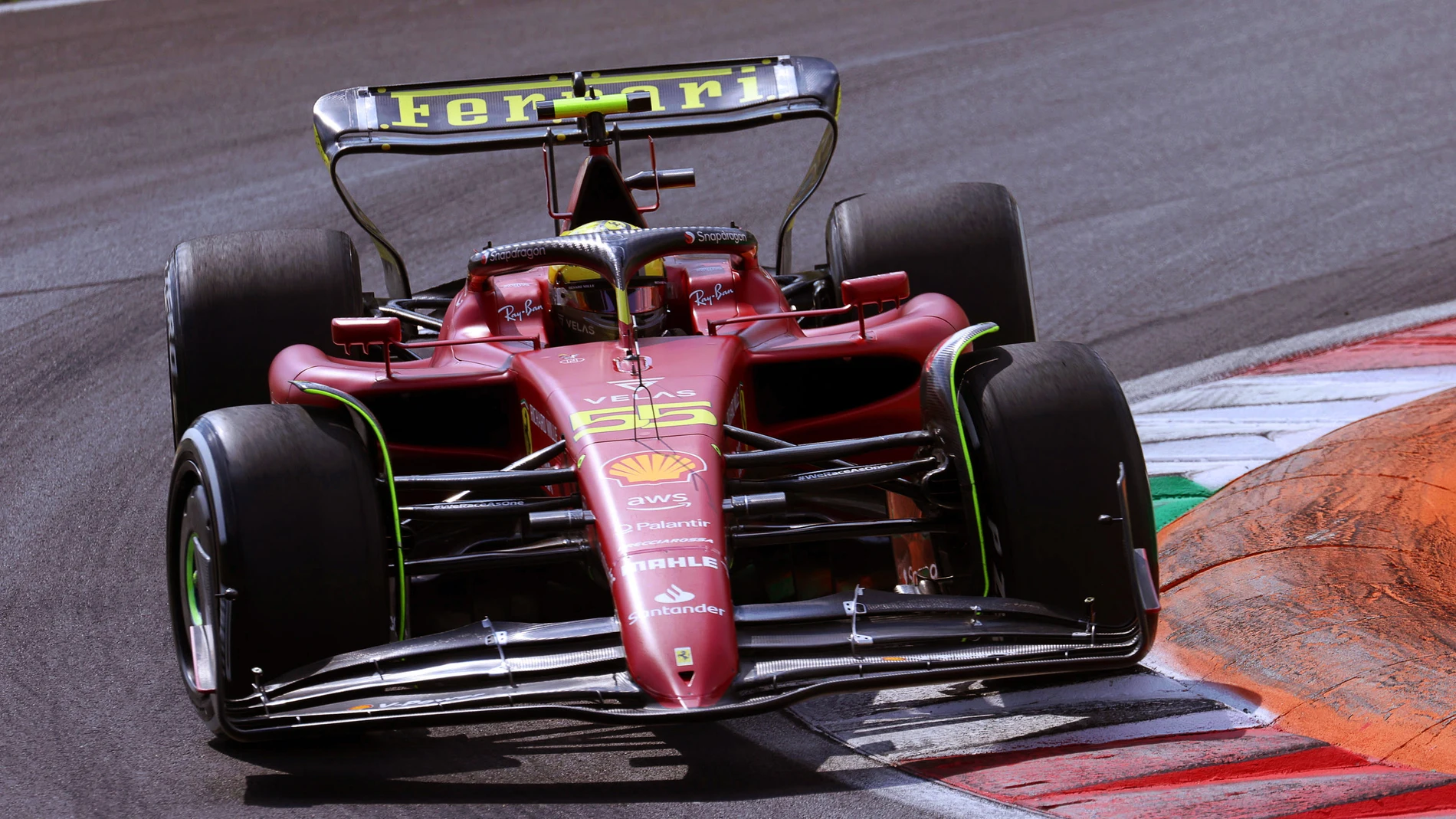 Carlos Sainz, en acción en Monza