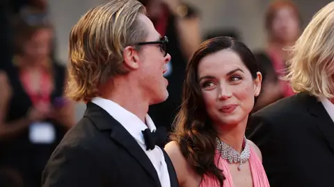 Ana de Armas y Brad Pitt en el Festival de Cine de Venecia Presentando 'Blonde', la película sobre Marilyn Monroe