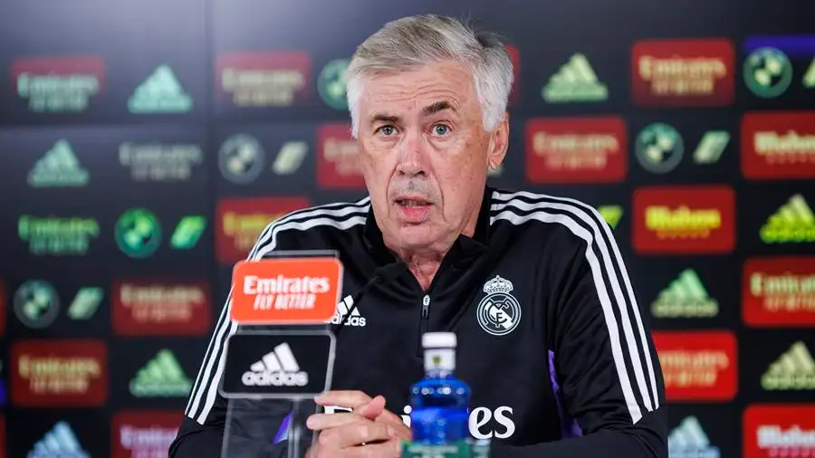 Ancelotti en rueda de prensa Ancelotti en rueda de prensa