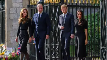 Kate Middleton, el príncipe Guillermo, el príncipe Harry y Meghan Markle
