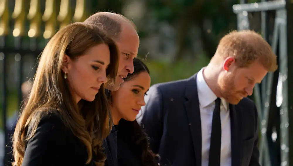 Kate Middleton, el príncipe Guillermo, Meghan Markle y el príncipe Harry