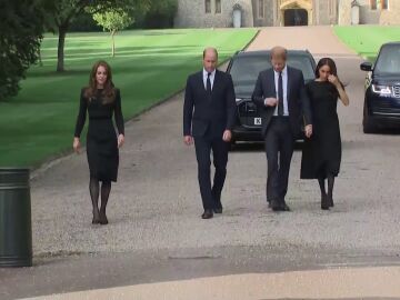 Así fue el reencuentro entre los príncipes Guillermo y Harry en Windsor