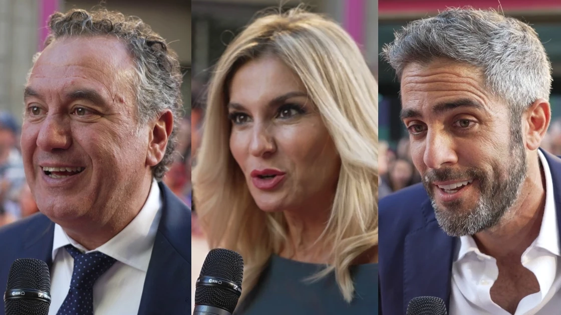 Roberto Brasero, Sandra Golpe y Roberto Leal en el FesTVal