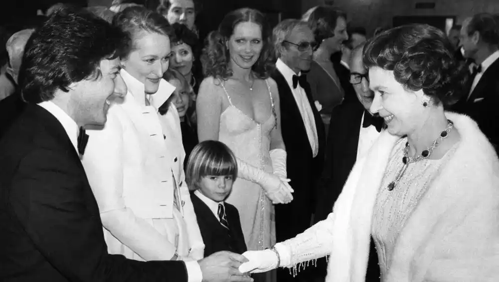 Isabel II, Meryl Streep y Dustin Hoffman