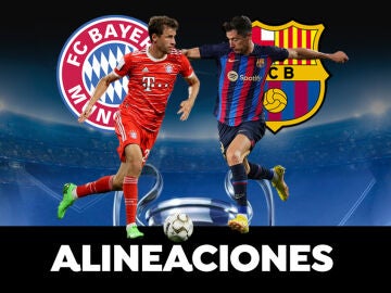 Alineación del Barcelona - Bayern de la Champions League